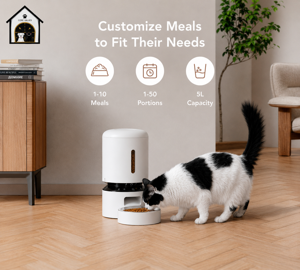 Auto Cat Feeder with 1080P HD Night Vision and 2-Way Audio - zency360.com ™️