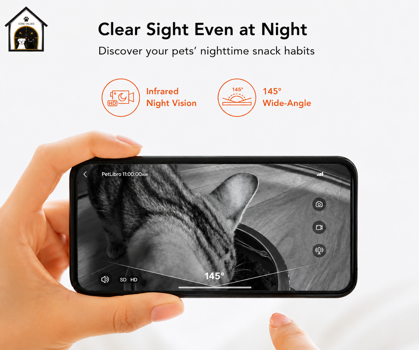Auto Cat Feeder with 1080P HD Night Vision and 2-Way Audio - zency360.com ™️