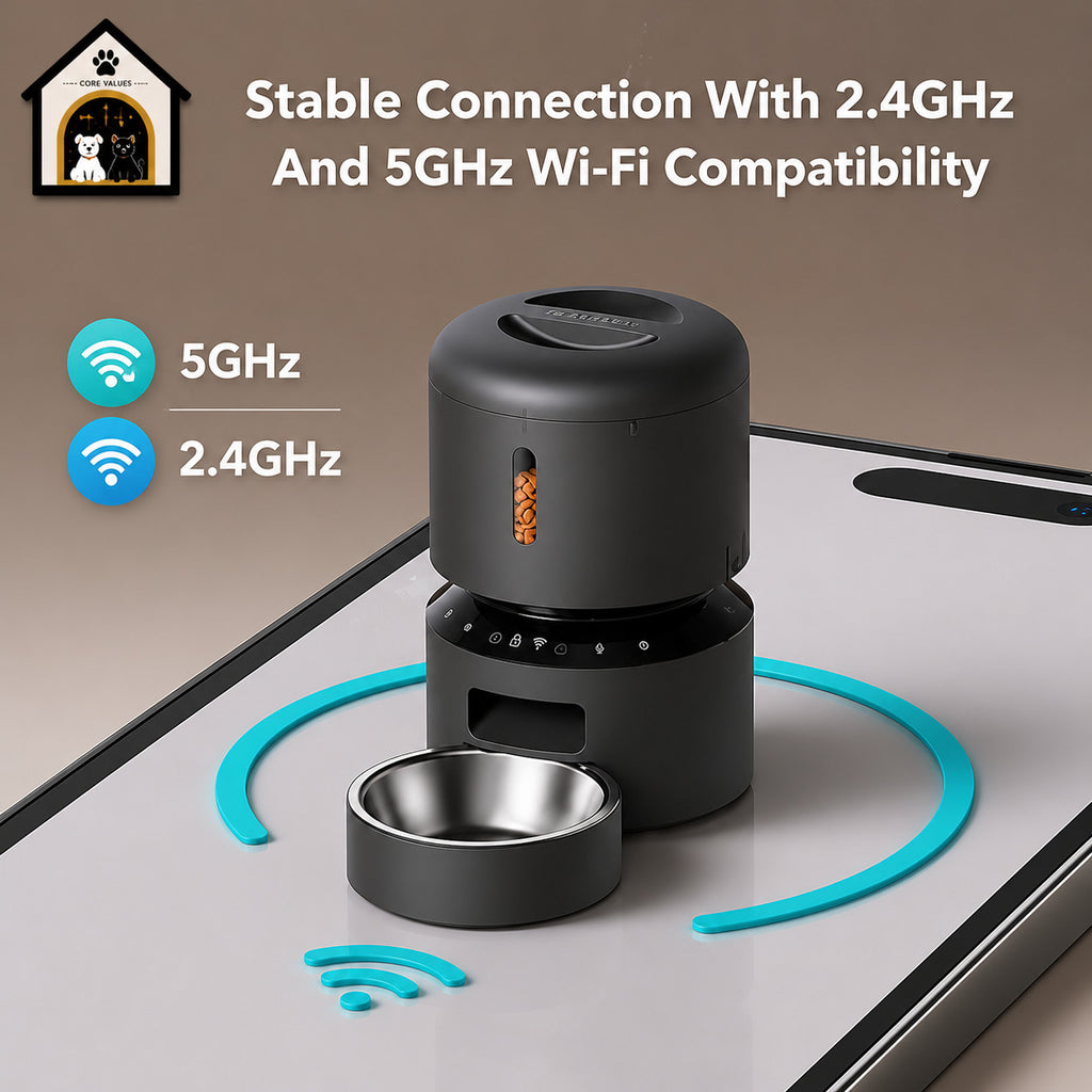 Auto Cat Feeder with 1080P HD Night Vision and 2-Way Audio - zency360.com ™️