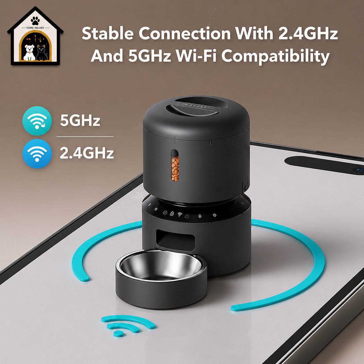 Auto Cat Feeder with 1080P HD Night Vision and 2-Way Audio - zency360.com ™️