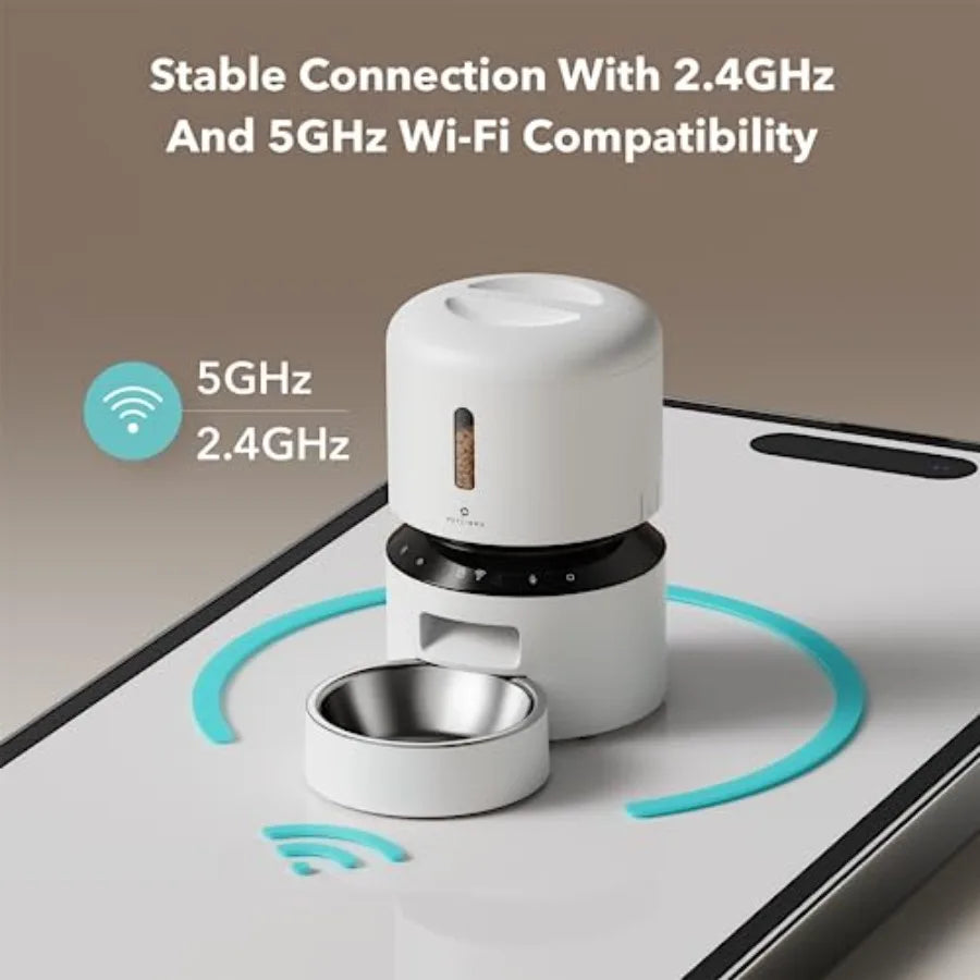 Auto Cat Feeder with 1080P HD Night Vision and 2-Way Audio - zency360.com ™️