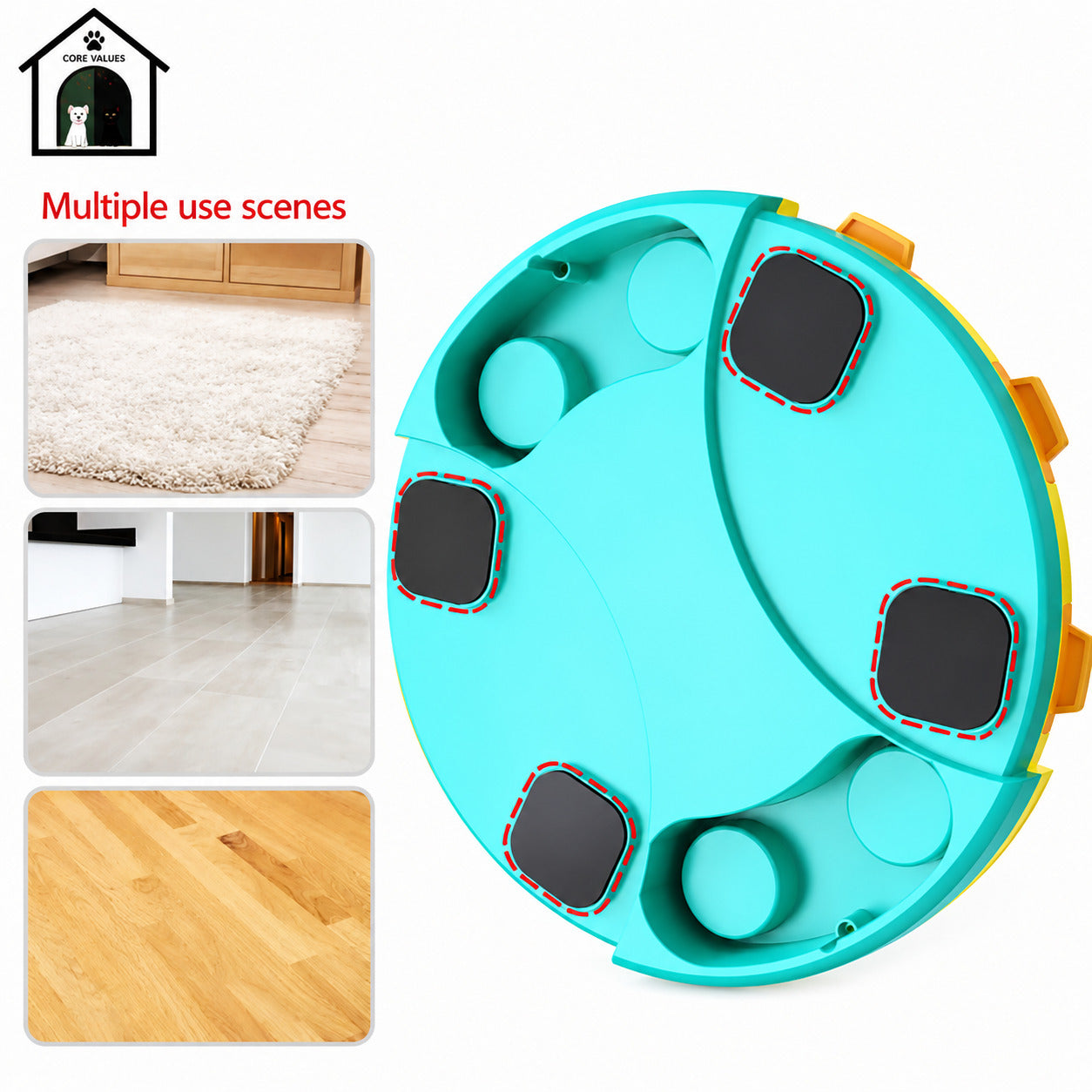 Interactive Dog Toys for Training Slow Eat Puzzle Toy Funny Feeding Dispenser Intelligence Toy Slow Feeder Aid Digestion