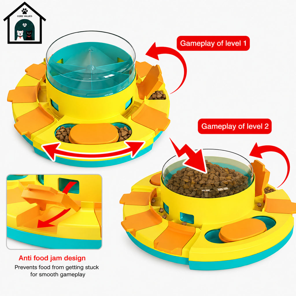 Interactive Dog Toys for Training Slow Eat Puzzle Toy Funny Feeding Dispenser Intelligence Toy Slow Feeder Aid Digestion