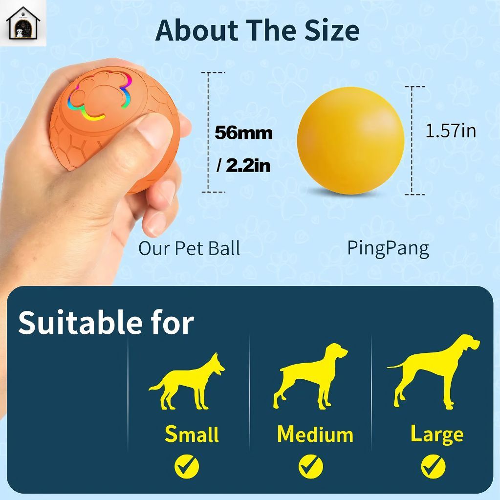Smart Dog Toy Ball Electronic Interactive Pet Toy Ball USB Automatic Bouncing Rolling Toy Ball With RGB Lights Puppy Cat Product