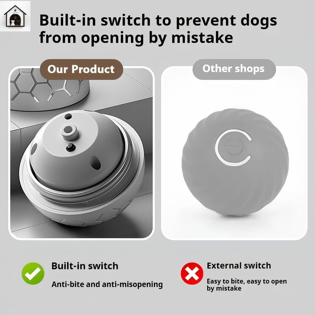Smart Dog Toy Ball Electronic Interactive Pet Toy Ball USB Automatic Bouncing Rolling Toy Ball With RGB Lights Puppy Cat Product